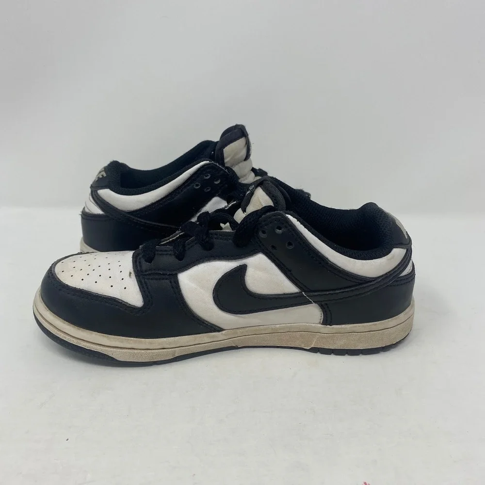 Nike Dunk Low Panda Black White Sneakers CW1588-100 Kids Size 1Y